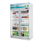 ชั้นวางที่ปรับได้ประตูกระจกตู้แช่แข็งเครื่องดื่มตู้เย็นจอแสดงผลตู้เย็น / เครื่องดื่มแสดง