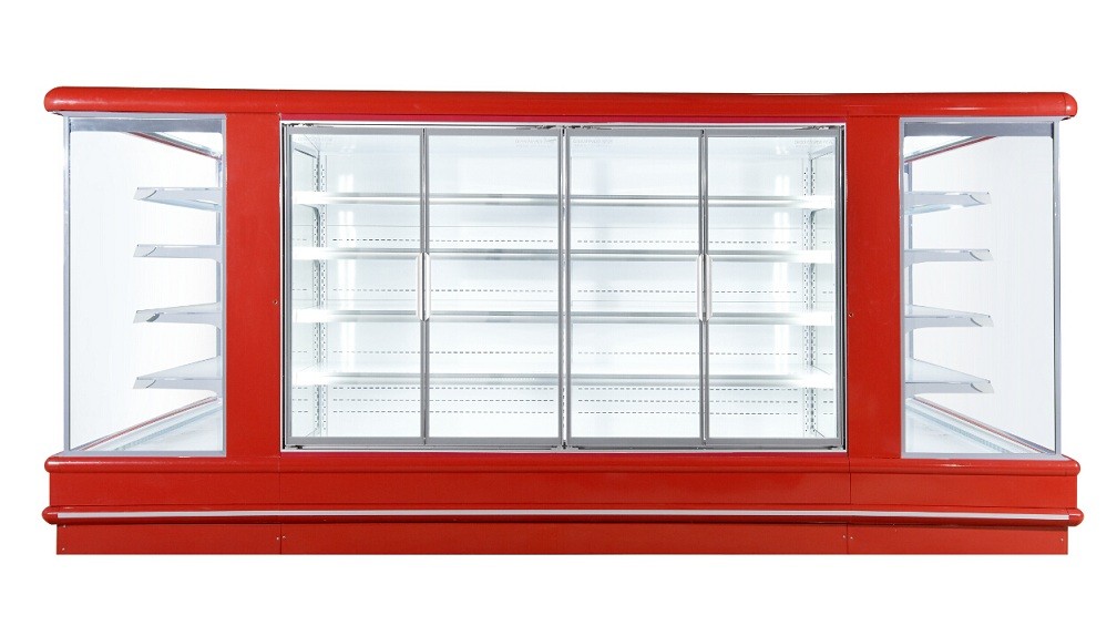ซุปเปอร์มาร์เก็ตเปิด Multideck Open Chiller Refrigerating Showcase ประเภทยุโรป