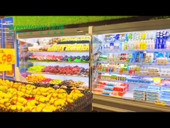 Multideck Open Chiller Fruit Vegetable Open Display Cooler For Drink