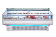 พาณิชย์เปิดสดเนื้อแสดงตู้เย็น Refrigeratior ตู้โชว์ด้วยการละลายน้ำแข็งอัตโนมัติ