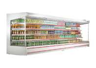 Commercial Multideck Open Chiller ตู้เย็นแสดงเครื่องดื่มแนวตั้ง