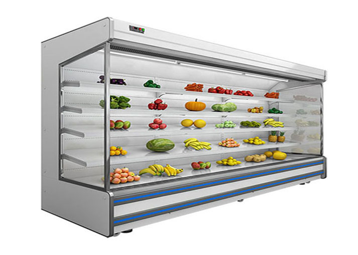 ระบบระบายความร้อนด้วยพัดลมจากระยะไกล Open Multideck Chiller สำหรับซุปเปอร์มาร์เก็ต / เชิงพาณิชย์