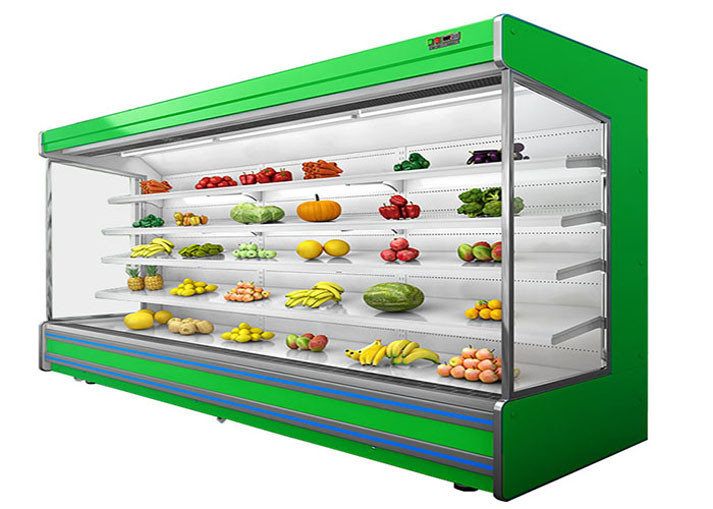 ระบบระบายความร้อนด้วยพัดลมจากระยะไกล Open Multideck Chiller สำหรับซุปเปอร์มาร์เก็ต / เชิงพาณิชย์