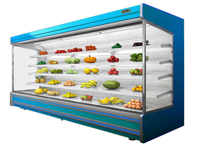 ระบบระบายความร้อนด้วยพัดลมจากระยะไกล Open Multideck Chiller สำหรับซุปเปอร์มาร์เก็ต / เชิงพาณิชย์