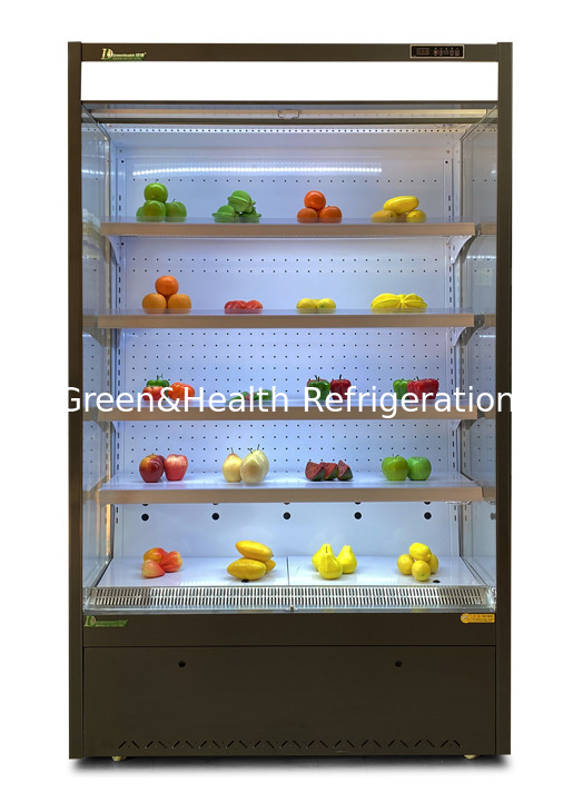 ตู้แช่ Multideck ขนาดเล็กสำหรับร้านค้าในเครือ Grocery Shop Upright Open Chiller