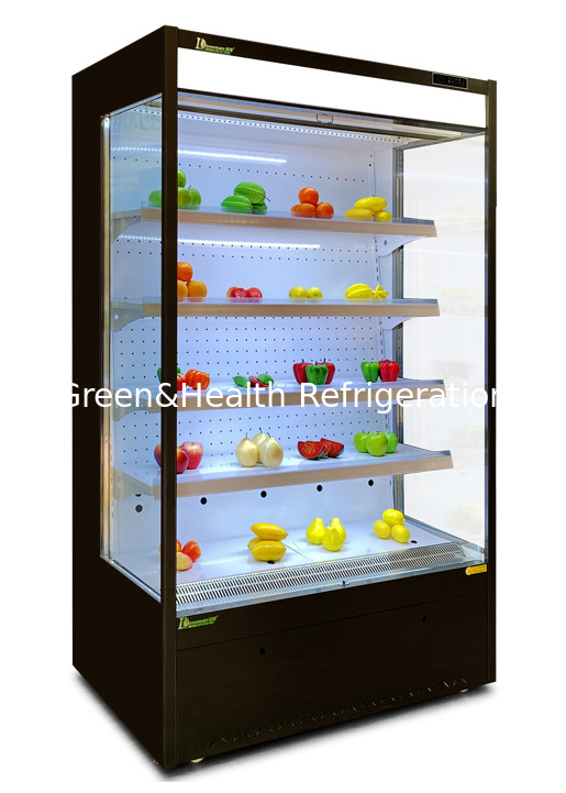 ตู้แช่ Multideck ขนาดเล็กสำหรับร้านค้าในเครือ Grocery Shop Upright Open Chiller