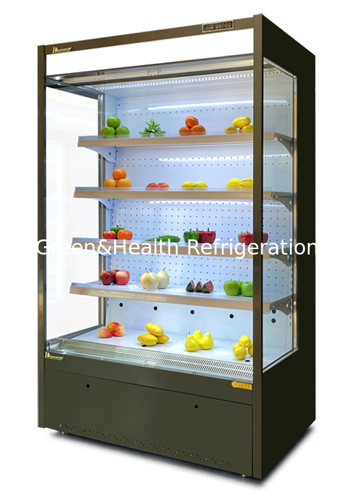 ตู้แช่ Multideck ขนาดเล็กสำหรับร้านค้าในเครือ Grocery Shop Upright Open Chiller