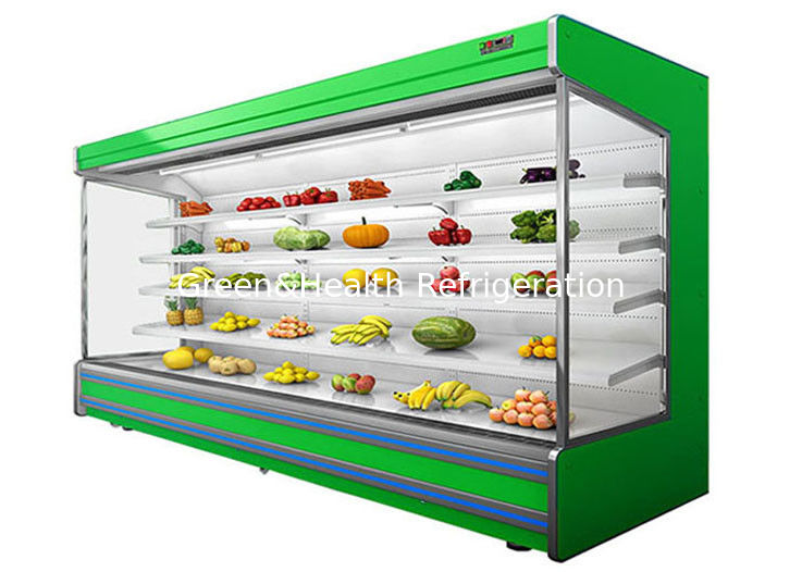 ตู้แช่ผักแบบเปิดโล่ง Multideck Juice Fruit Mall ตู้เย็น
