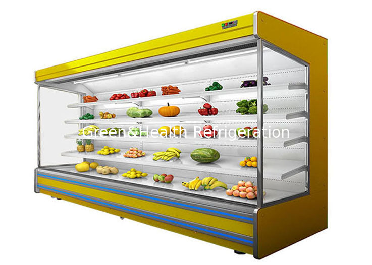 ตู้แช่ผักแบบเปิดโล่ง Multideck Juice Fruit Mall ตู้เย็น