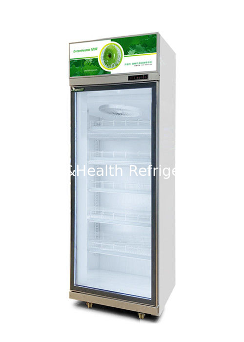 เครื่องเย็นเครื่องดื่มพาณิชย์ที่มีประตูกระจกสามชั้น 1050W พลังงานและความจุ 1530L สําหรับซุปเปอร์มาร์เก็ต