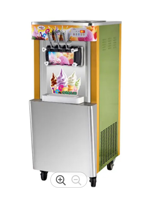 22 L / H Commercial Counter Soft Ice Cream Machine เครื่องทําไอศกรีมจากสแตนเลส