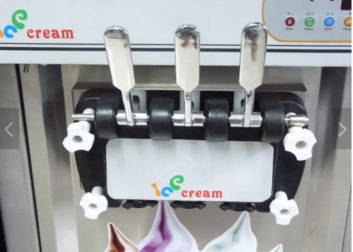 22 L / H Commercial Counter Soft Ice Cream Machine เครื่องทําไอศกรีมจากสแตนเลส