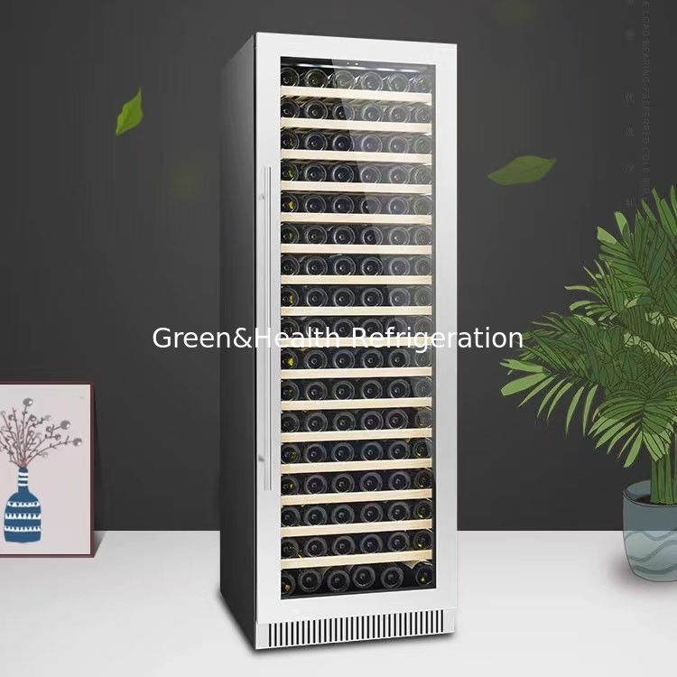 ETL Certificate Fan Cooling Low E Glass Wine Cabinet Fridge With Temperature Range 4 ถึง 22 °C เครื่องเย็นสําหรับเครื่องดื่มไวน์ ที่มีอุณหภูมิ 4 ถึง 22 °C