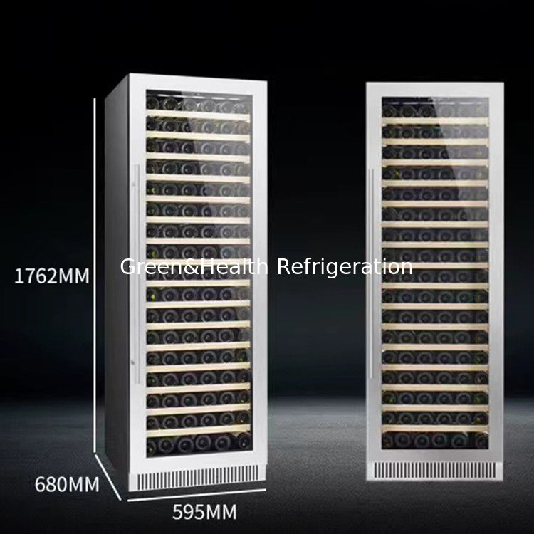 ETL Certificate Fan Cooling Low E Glass Wine Cabinet Fridge With Temperature Range 4 ถึง 22 °C เครื่องเย็นสําหรับเครื่องดื่มไวน์ ที่มีอุณหภูมิ 4 ถึง 22 °C