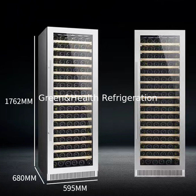 ใบรับรอง ETL เครื่องเย็นไวน์ระบายอากาศ 360 องศา พร้อมระบบลดน้ําแข็งอัตโนมัติ 418L 220V 50HZ