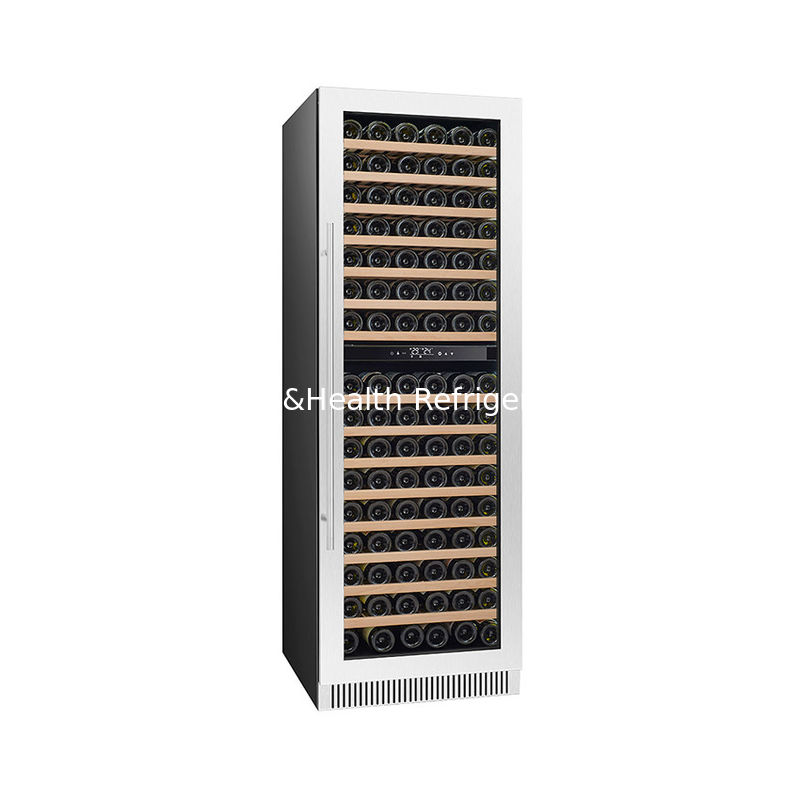ใบรับรอง ETL ปรับแต่ง 185 ขวด 445L ตู้เย็นแสดงไวน์ด้วย 110V 220V 50HZ 60HZ