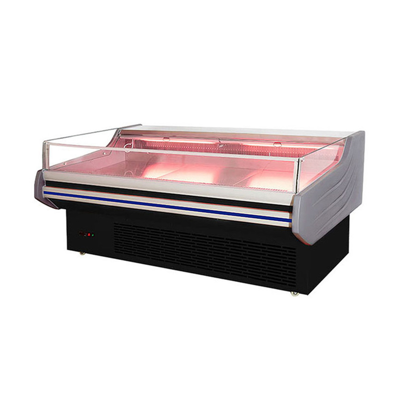 ไลด์ ไลท์ เนื้อ Display เครื่องเย็น สแตนเลส ภายใน อัตโนมัติ defrost -2 ~ 8 C