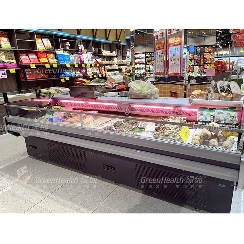 ไลด์ ไลท์ เนื้อ Display เครื่องเย็น สแตนเลส ภายใน อัตโนมัติ defrost -2 ~ 8 C