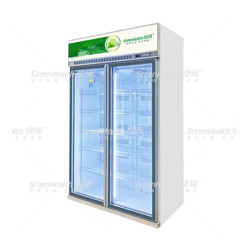 เครื่องเย็นเครื่องดื่มพาณิชย์ 5 ชั้น พร้อมเครื่องควบคุมดิจิทัล สําหรับการแก้ไขการเย็นของซุปเปอร์มาร์เก็ต