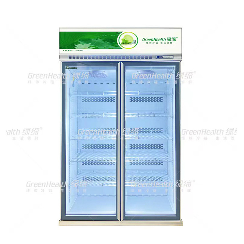 เครื่องเย็นเครื่องดื่มพาณิชย์ 5 ชั้น พร้อมเครื่องควบคุมดิจิทัล สําหรับการแก้ไขการเย็นของซุปเปอร์มาร์เก็ต