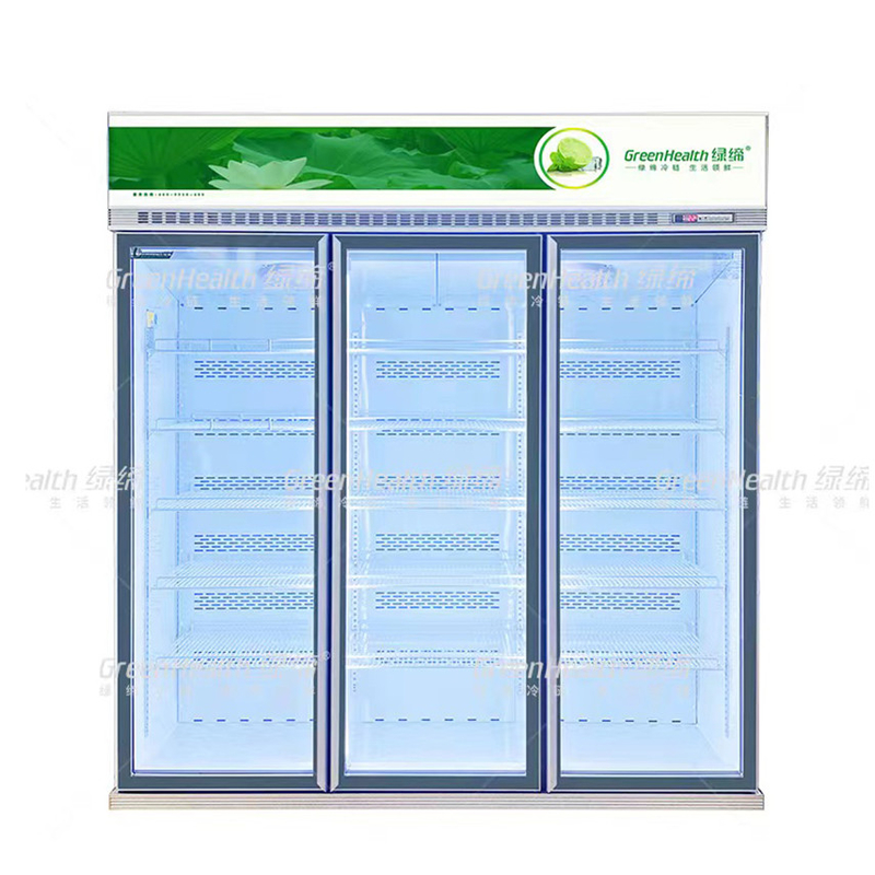 เครื่องเย็นเครื่องดื่มพาณิชย์ 5 ชั้น พร้อมเครื่องควบคุมดิจิทัล สําหรับการแก้ไขการเย็นของซุปเปอร์มาร์เก็ต