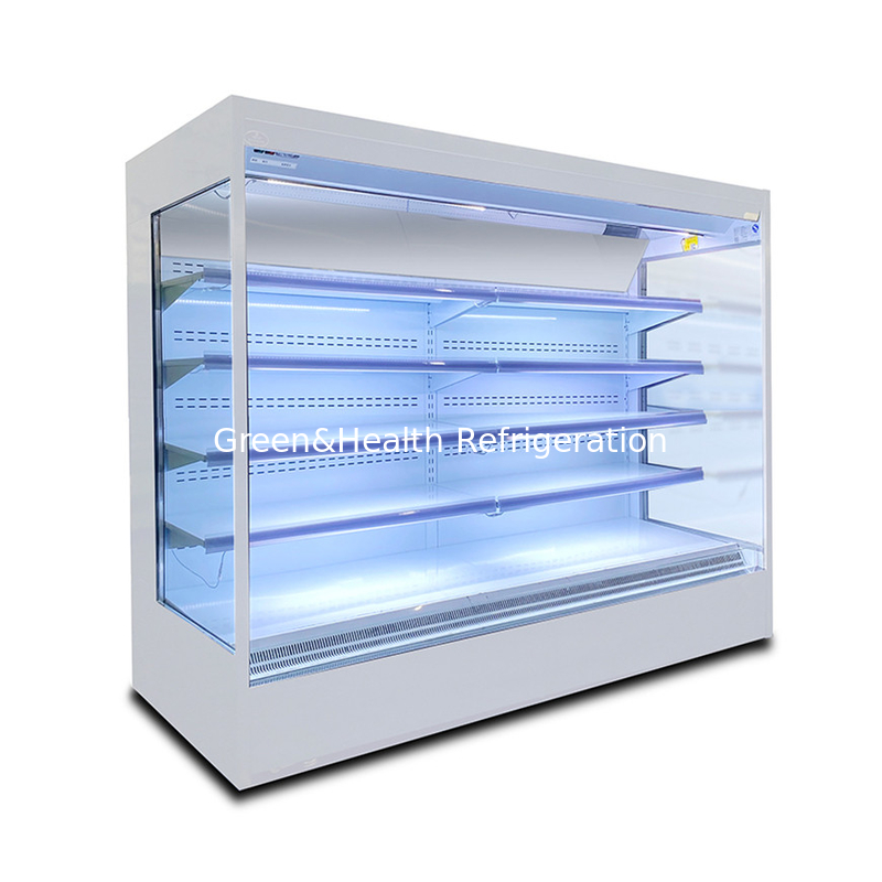เปิดจอ ตู้เย็นเย็น สําหรับอาหารสดและเครื่องดื่ม จออัดอุณหภูมิ 2-8C