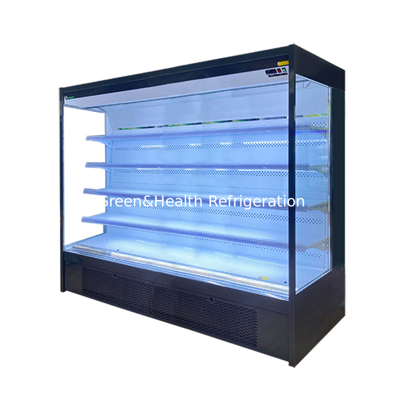 เปิดจอ ตู้เย็นเย็น สําหรับอาหารสดและเครื่องดื่ม จออัดอุณหภูมิ 2-8C