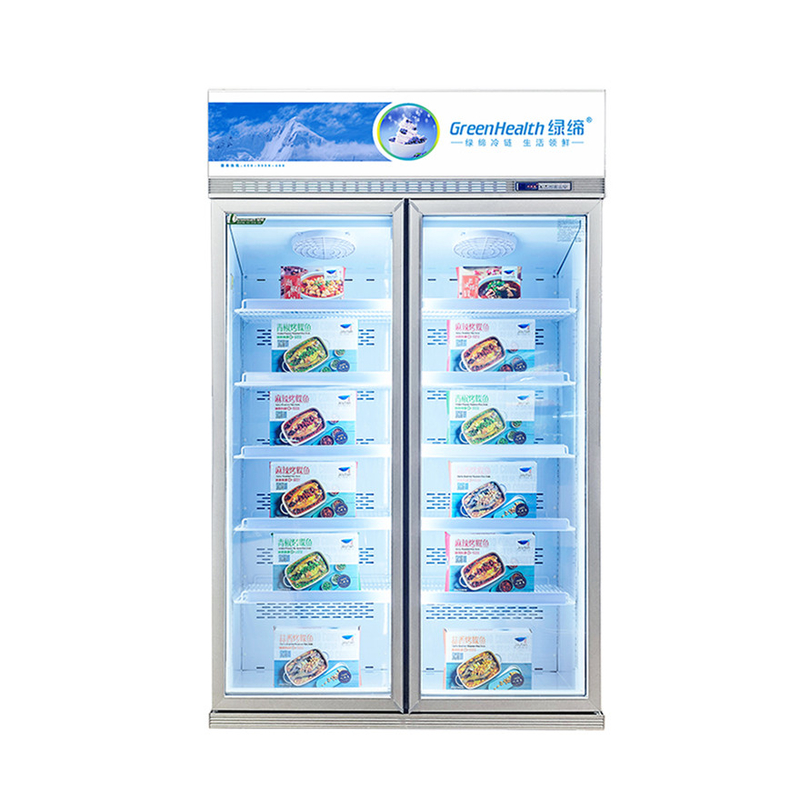 ประหยัดพลังงาน ปรับปรุงการแสดงสินค้าการค้า Freezer สําหรับการอนุรักษ์อาหาร