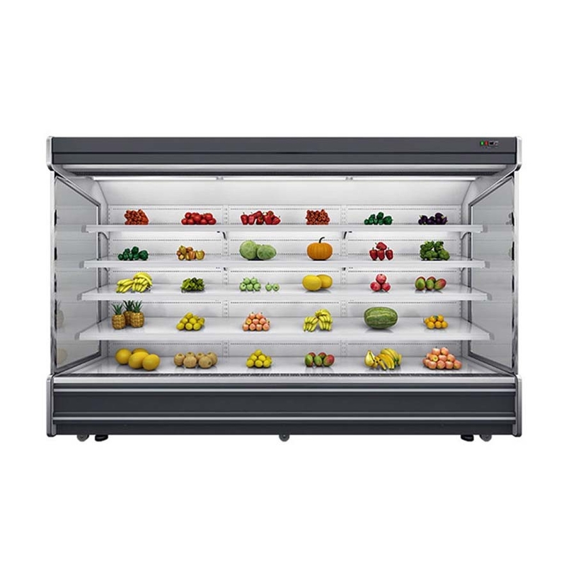 สีเขียวและสุขภาพ อัตโนมัติ - ชนิด defrost ระยะไกล Multideck เครื่องเย็นแสดงผล