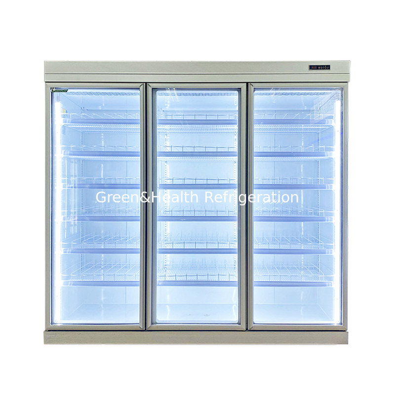 ร้านค้า -18C ตัวเอง - ปิดตัวตั้งหน้าจอประตูกระจก Freezer สําหรับอาหารแข็ง
