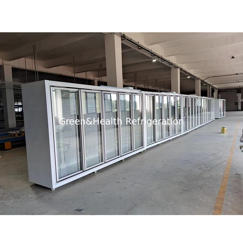 ร้านค้า -18C ตัวเอง - ปิดตัวตั้งหน้าจอประตูกระจก Freezer สําหรับอาหารแข็ง