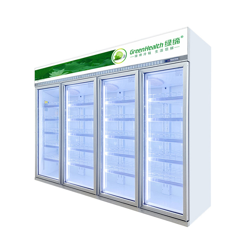 เครื่องเย็นเครื่องดื่มพาณิชย์ 2 3 4 ประตู สําหรับร้านขายข้าว