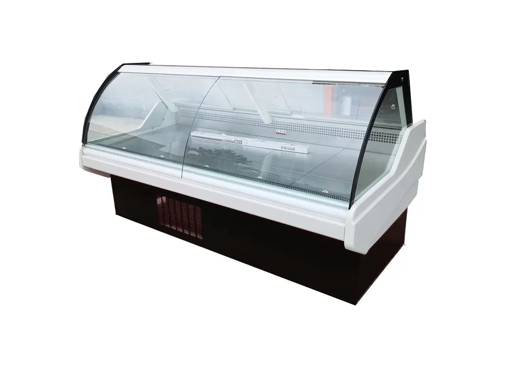 บริการอาหารที่วุ่นวาย Deli Display ตู้เย็นสําหรับการนําเสนอและเก็บอาหาร