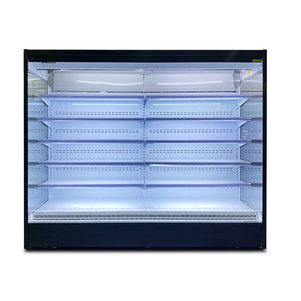 ตู้ผ้าม่านอากาศสแตนเลสแบบกระจกเปิดหลายชั้น พร้อมเมล็ดหงส์และ LED