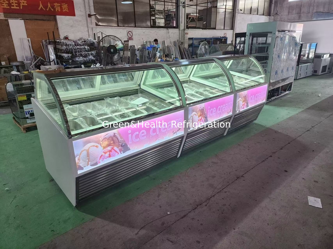 อุปกรณ์ร้านขายไอศกรีม ไอศกรีมจานจานจานจานจานจาน 10 ถึง 22 GN