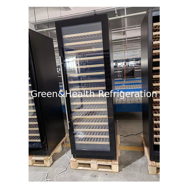 ใบรับรอง ETL 326 หน่วย พร้อมประตูกระจก 2 ตัว เครื่องเย็นไวน์อุณหภูมิอิสระ 3 ตัว