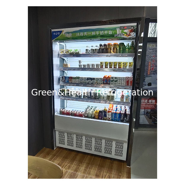 ร้านค้าขนาดเล็ก ห้าชั้น ชั้นเก็บผลไม้ จอแสดงสินค้า เครื่องเย็นเปิดขนาดเล็ก