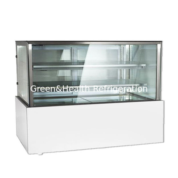 โรงงานขายตรง ตู้แช่เค้กสแตนเลสสตีลมุมฉาก พร้อมกระจก