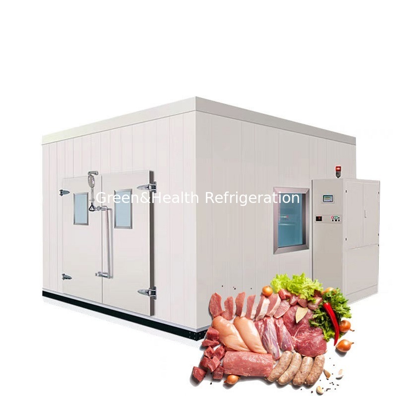 Guangzhou Customise Walk in Freezer Cold Storage Room Unit สําหรับการประมวลผลเนื้อสัตว์