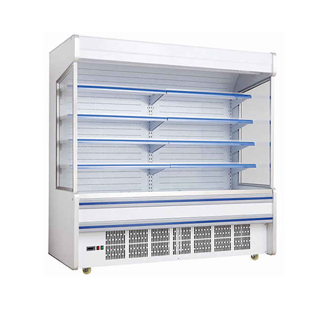 ซุปเปอร์มาร์เก็ต ร้านค้า เครื่องกดอัดแบบติดตั้ง ชั้นวางหลายชั้น เครื่องต้มแบบเปิด