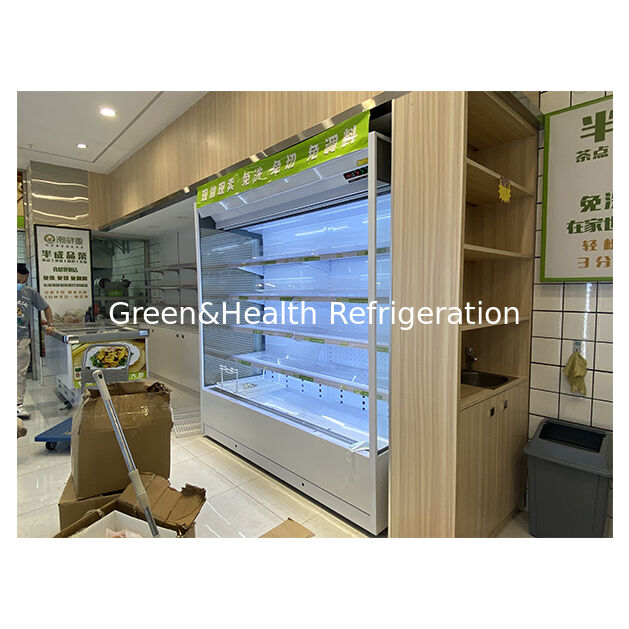 ตู้แช่แข็งแบบเปิดชนิดซุปเปอร์มาร์เก็ตโดยตรงจากโรงงาน คุณภาพสูง สำหรับเก็บอาหาร
