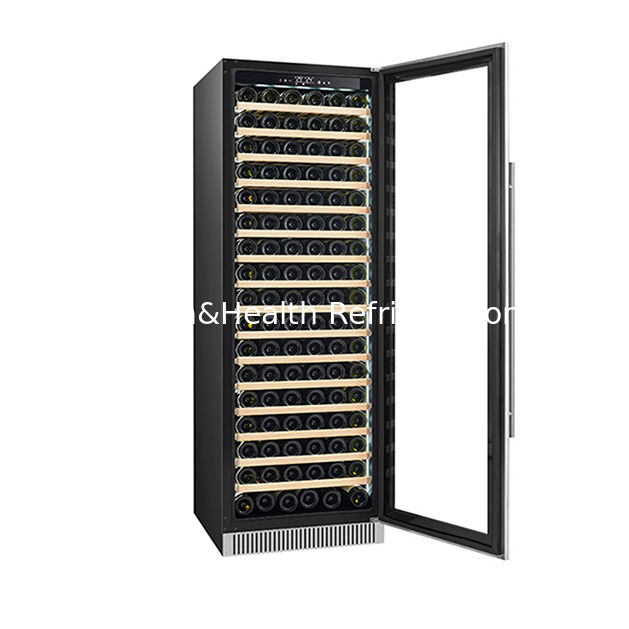 ใบรับรอง ETL 185 กระป๋อง โซนอุณหภูมิเดียว รุ่นใหม่ ไวน์แดงระดับสูง ตู้เย็นจอเย็น