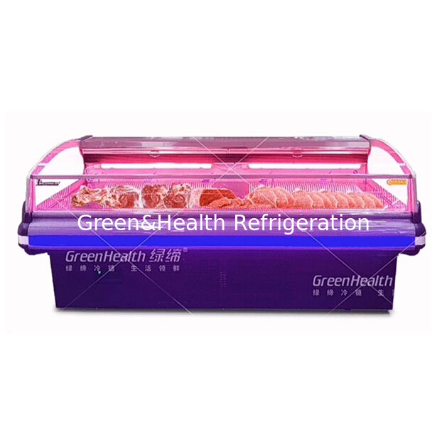 European Style Fashionable High-End External Unit Fresh Meat Storage Display Refrigerated Freezer