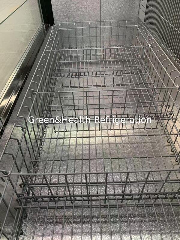 ราคาโรงงานโดยตรง ตู้แช่แข็งแบบเกาะกลางพร้อมหน้าต่างกระจกบานใหญ่และคอมเพรสเซอร์ Secop