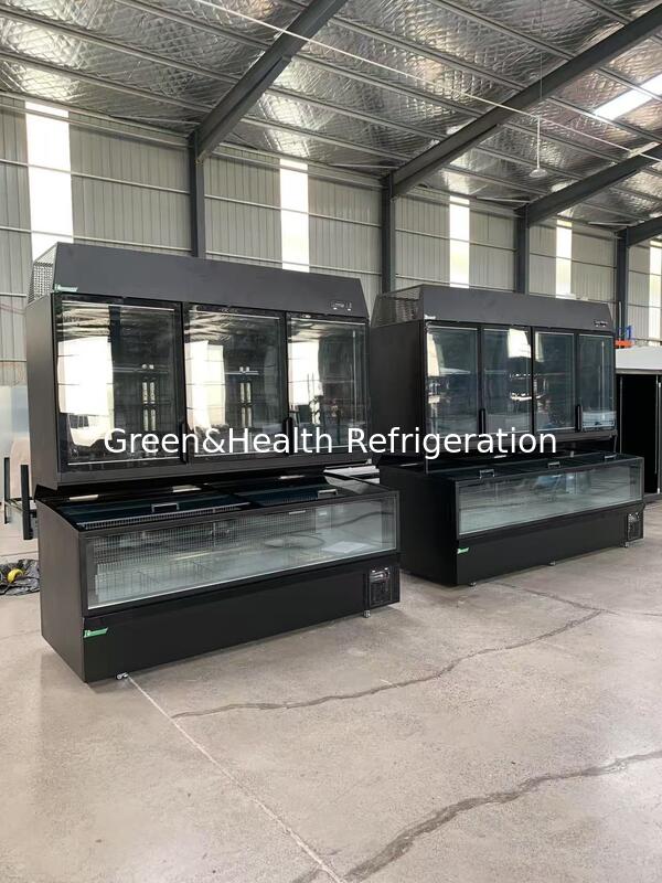 เครื่องเย็นรวมแบบอัตโนมัติลดน้ําแข็ง เครื่องขายสินค้าแบบแนวตั้งและแนวราบ -16°C ถึง -22°C