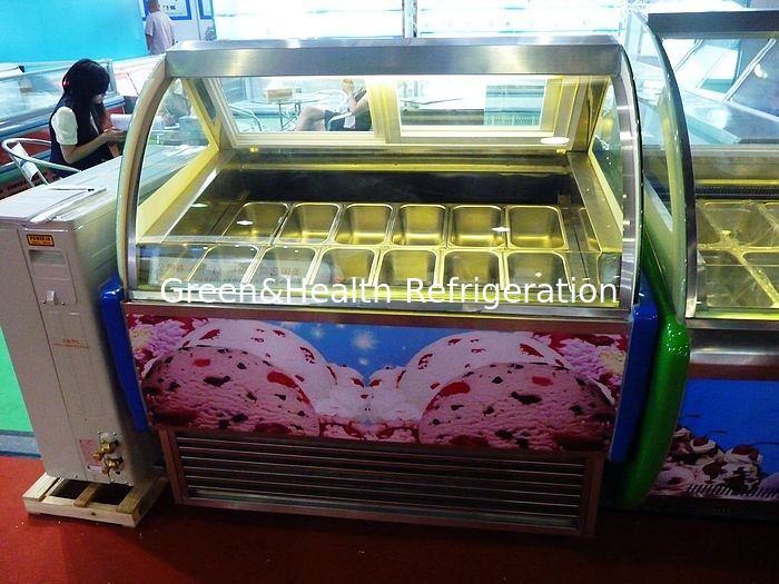 กรณีแสดงไอศกรีม Popsicles พกพาพร้อมหน่วยแสดงผลถาด / ไอศกรีม