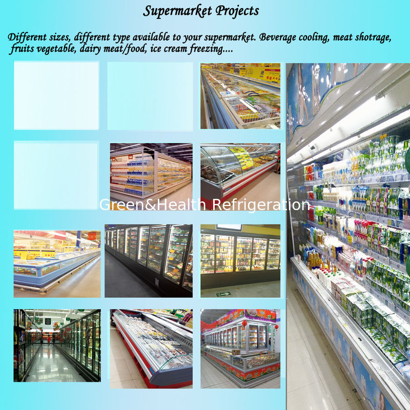 สร้างโครงการซูเปอร์มาร์เก็ต Multideck Open Chiller สำหรับร้านสะดวกซื้อ