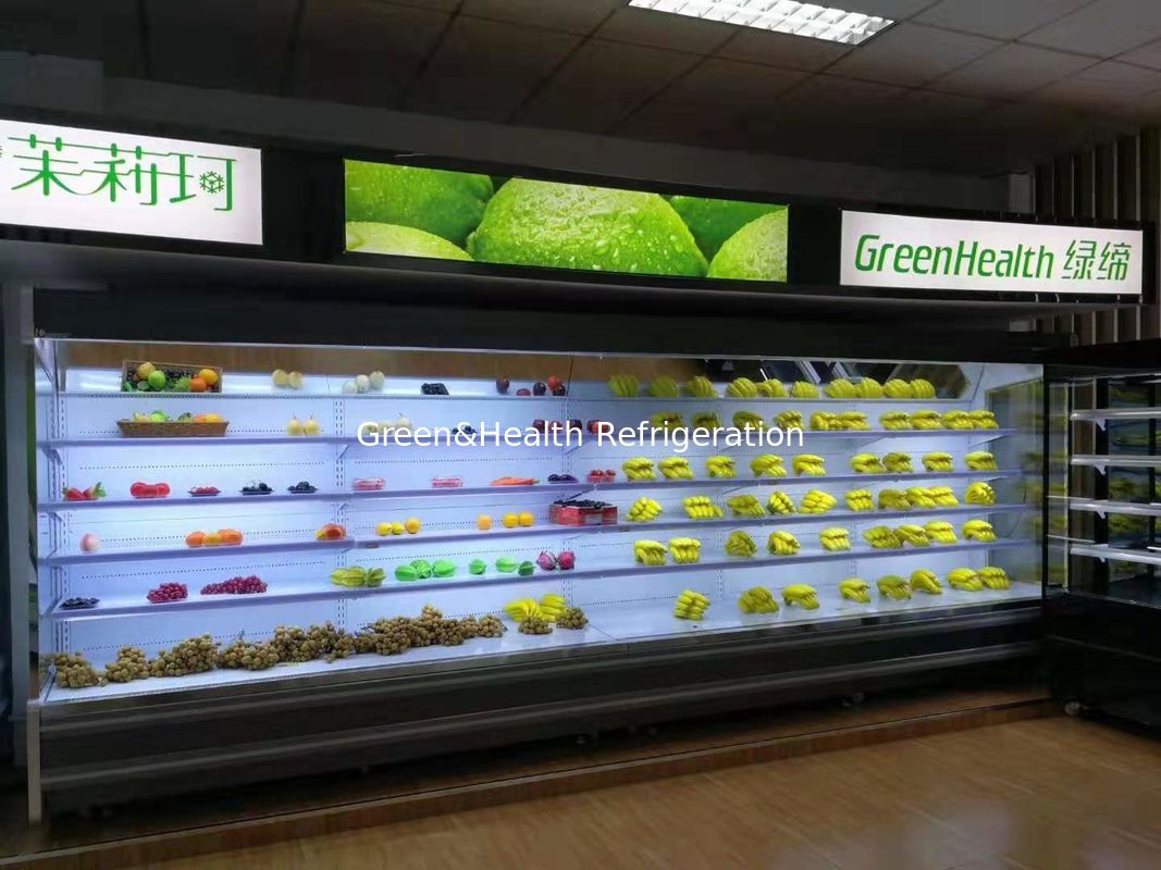 สีเขียวและสุขภาพ อัตโนมัติ - ชนิด defrost ระยะไกล Multideck เครื่องเย็นแสดงผล
