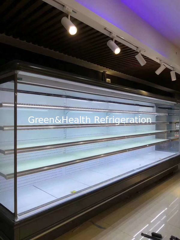 สีเขียวและสุขภาพ อัตโนมัติ - ชนิด defrost ระยะไกล Multideck เครื่องเย็นแสดงผล