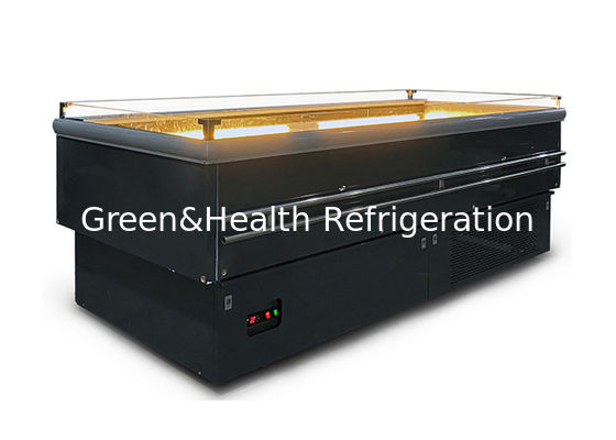 2 ถึง 8 ℃รายการส่งเสริมการขายความจุขนาดใหญ่ตู้เย็นแสดงอาหารประเภทเปิด
